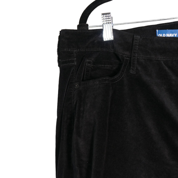 NEW Old Navy Faux Suede Pants Women 14 Extra High Rise Kicker Boot Secret Smooth - Picture 3 of 8